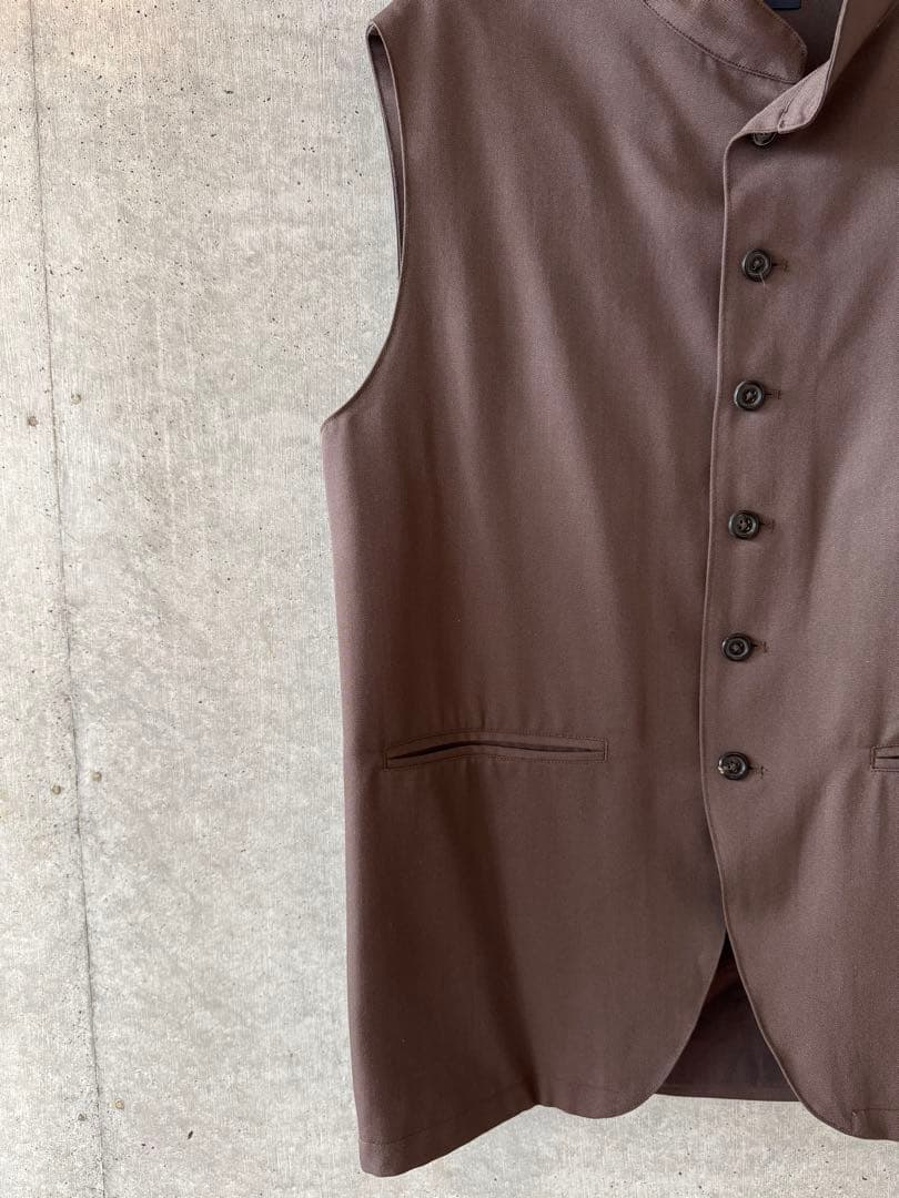 LUTAYS リュテス VALMONT VEST ウールベスト 茶 50 未使用