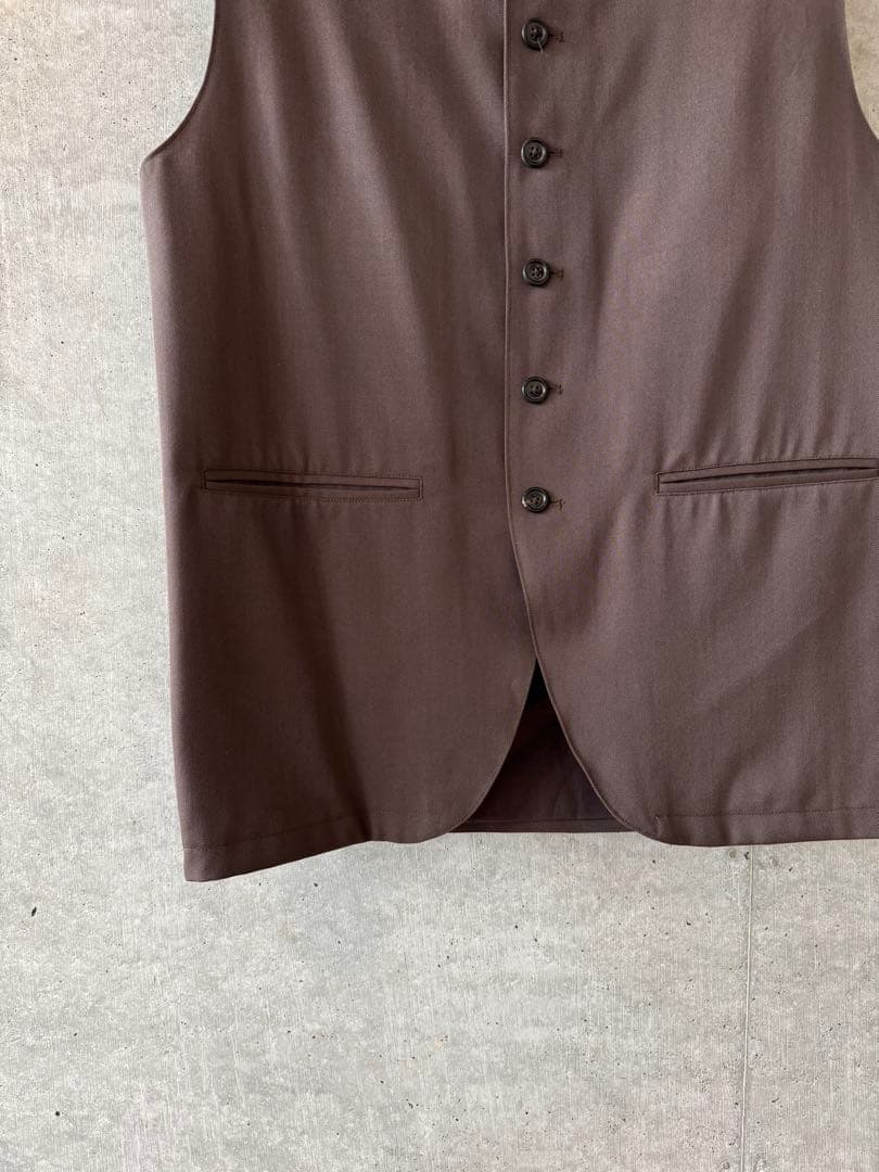 LUTAYS リュテス VALMONT VEST ウールベスト 茶 50 未使用