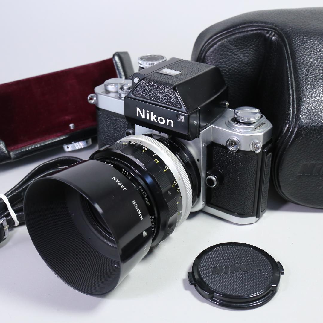 ☆初期F革☆極美品の完全動作 Nikon F2 55mm F1.2　＃356
