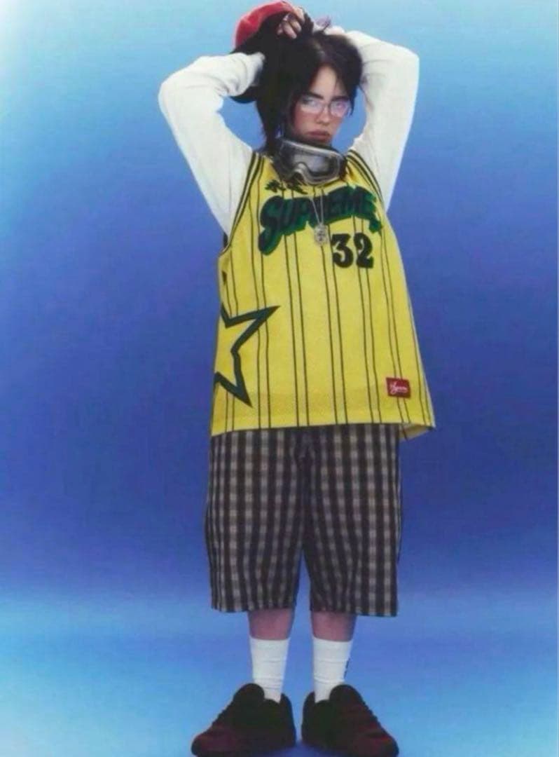 パンツ Supreme Plaid Baggy Short BLACK