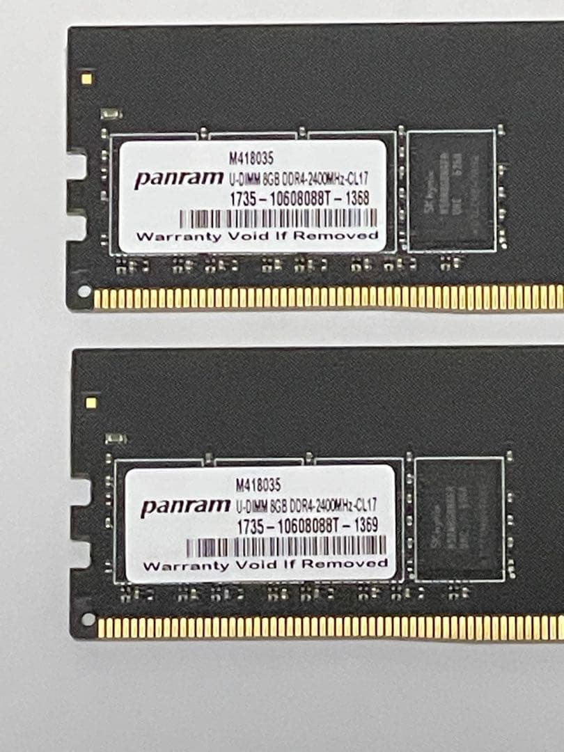 panram PC4-2400 8GB メモリ 8×2(16GB)