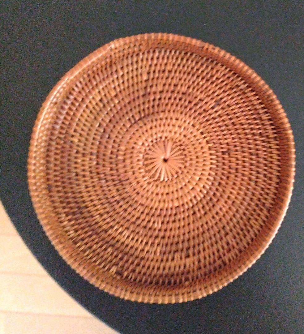 アタ　特大　ボールケース　籠　かご　小物入れ　バリ島