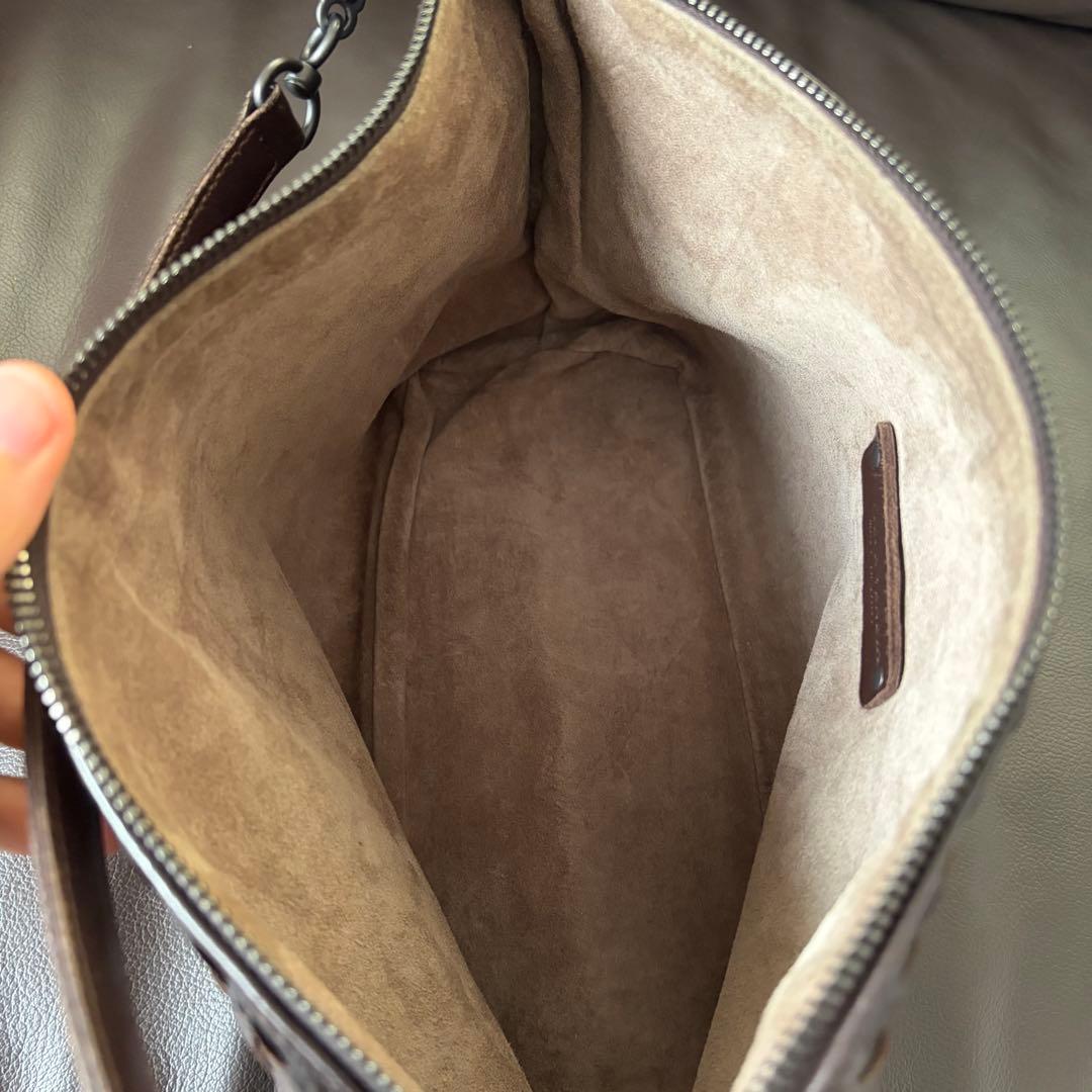 ✨美品✨ボッテガヴェネタ アクセサリーポーチ イントレチャート ブラウン レザー