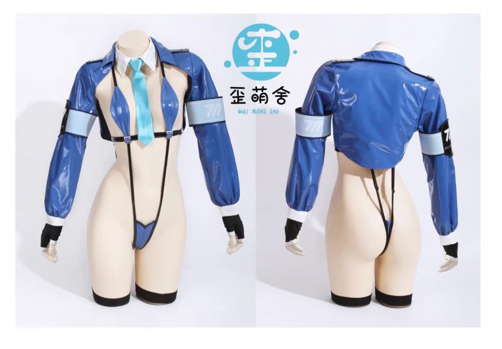 即納品ルーアーカイブ飛鳥馬トキ ポリスレオタード 歪萌舎ブルアカbooool衣装