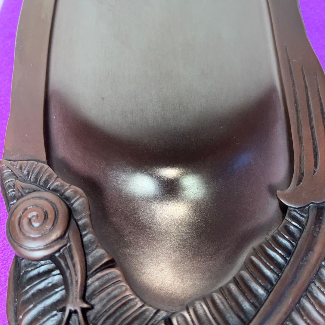 ⭕️赤間硯　カタツムリ彫刻　日下健一(研堂)作　19cm超　特殊研美品