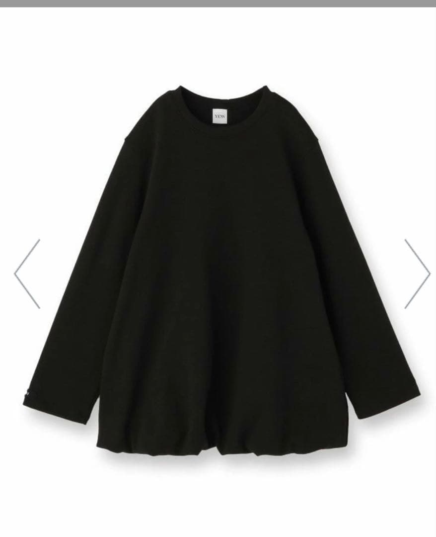 お値下げ　【YENN】バルーンチュニックプルオーバー　ブラック新品未使用品