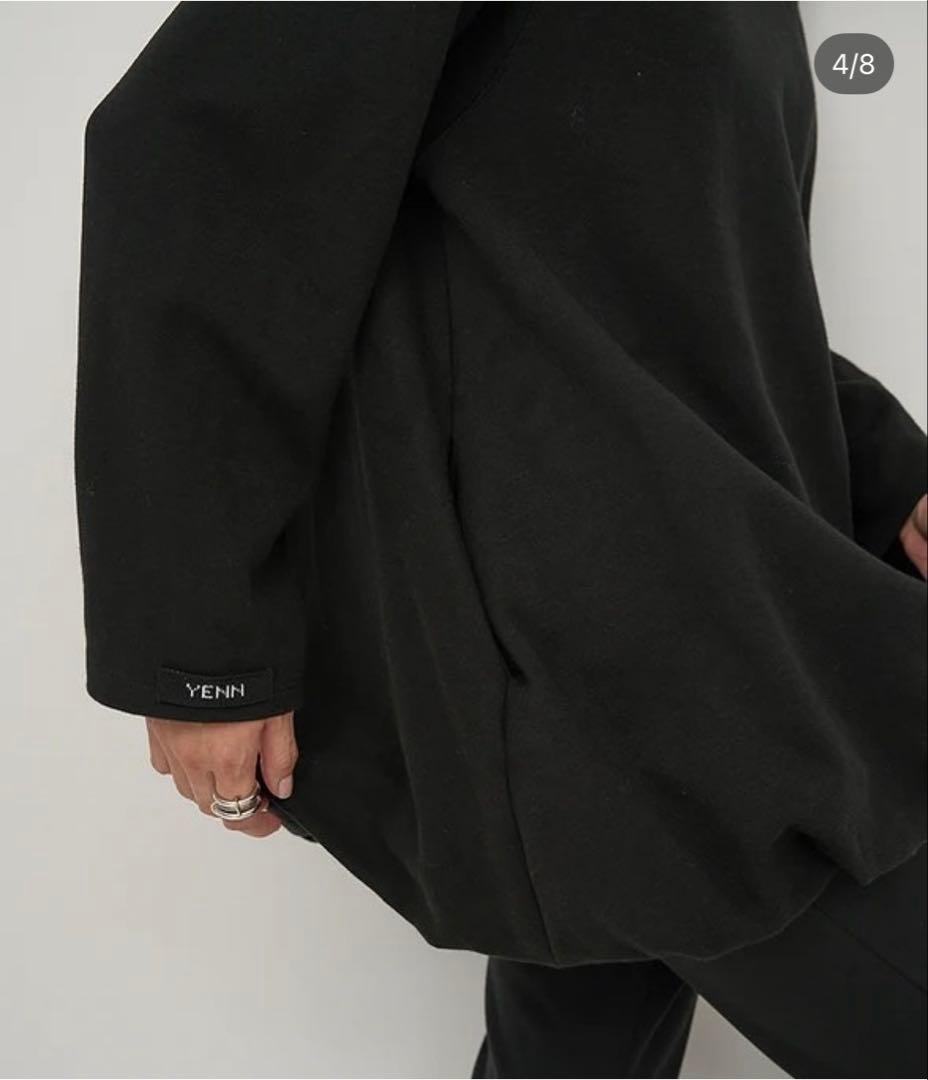 お値下げ　【YENN】バルーンチュニックプルオーバー　ブラック新品未使用品