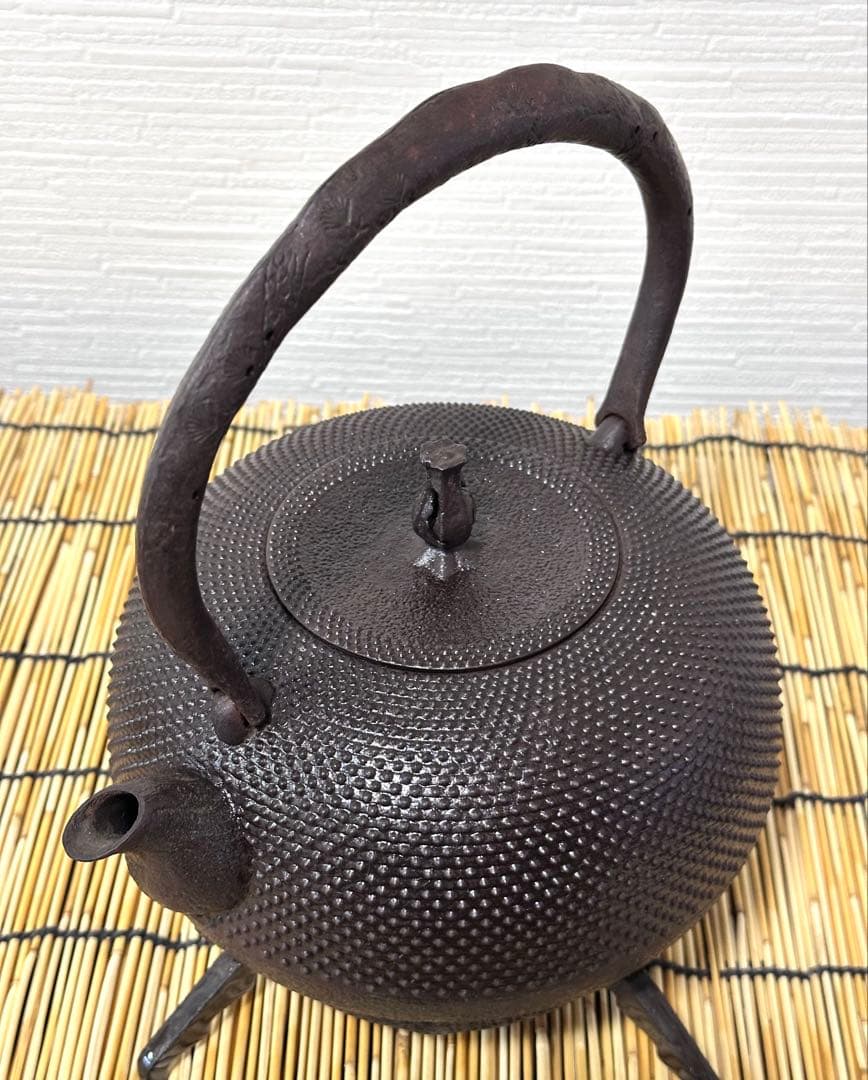 未使用品、南部喜州 (及川 喜徳)造　鍛治打袋鉉　１８型　フラ様　売約済み
