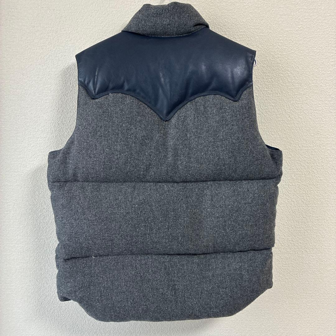 【Rooky Mountain】美品　ツイード　ダウン　ベスト