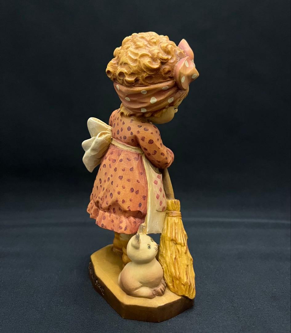 限定品 ANRI アンリ人形 Sarah Kay「掃除の少女と子猫」サラ・ケイ