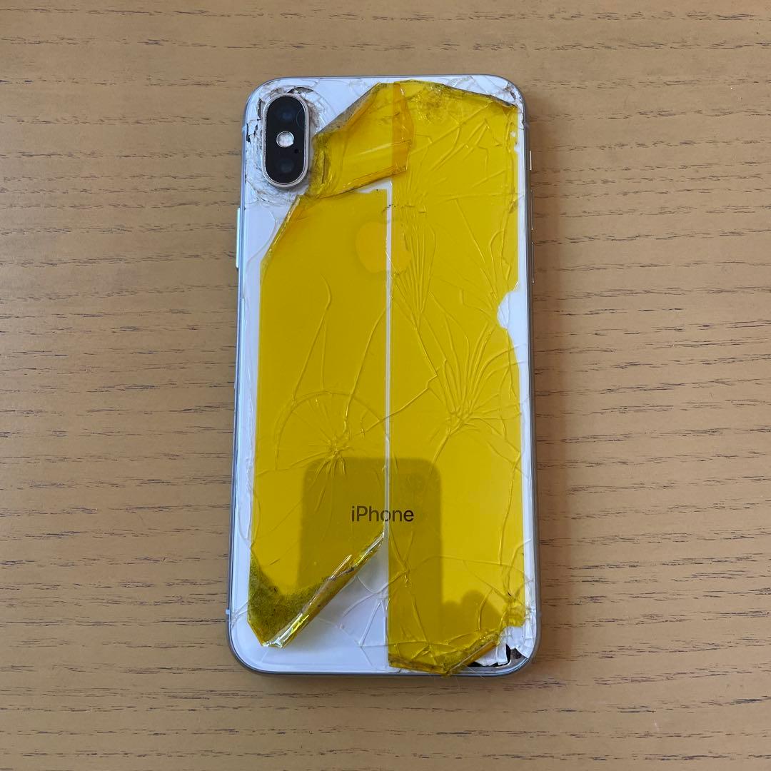 【交渉可】iPhone X ホワイト 画面割れ