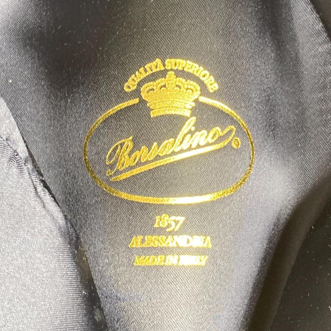 ▼Borsalino 中折れハット　ウール　ネイビー　イタリア製　箱付き