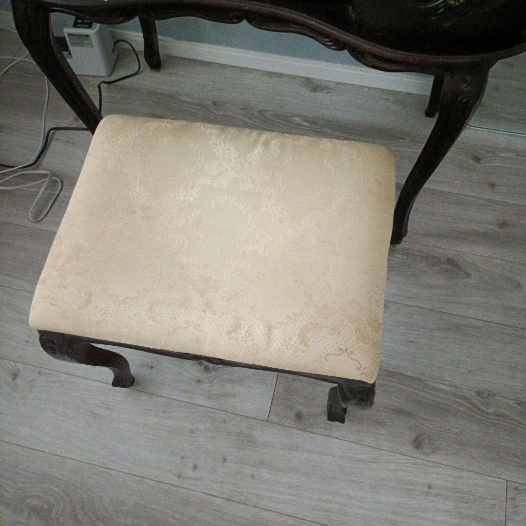 Yuriさま専用。姫系猫足アンティークダークブラウン ドレッサー