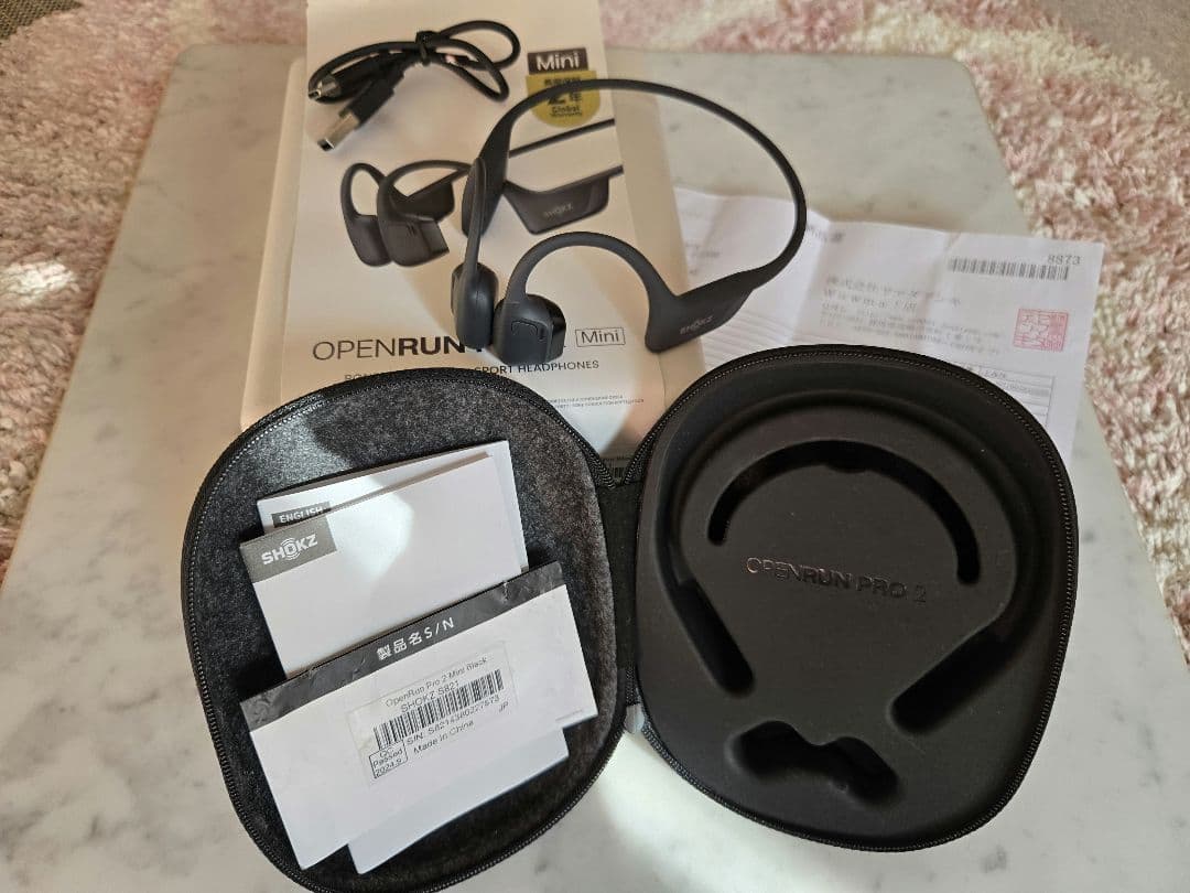 Shokz OpenRun Pro 2 Mini 骨伝導イヤホン 保証期間残有り