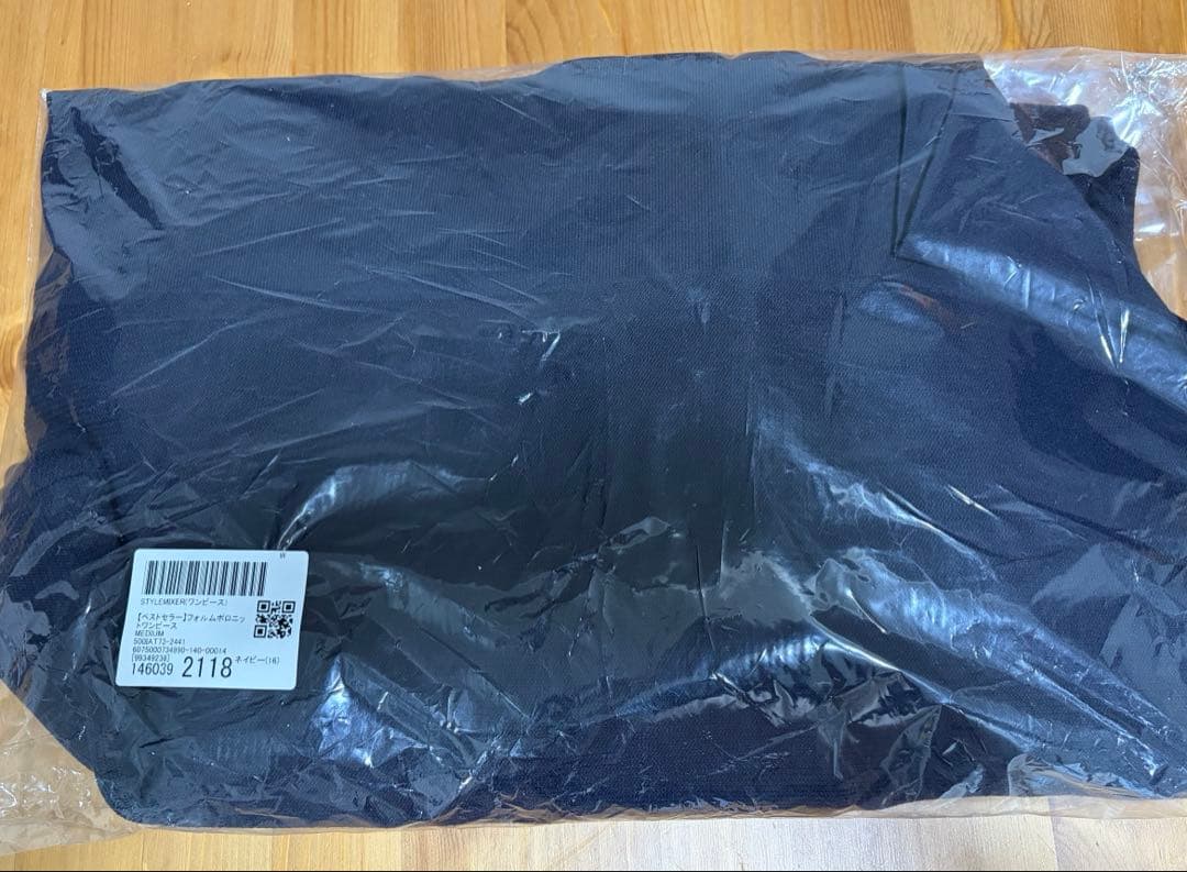 n*.様 【ベストセラー】フォルムポロニットワンピース