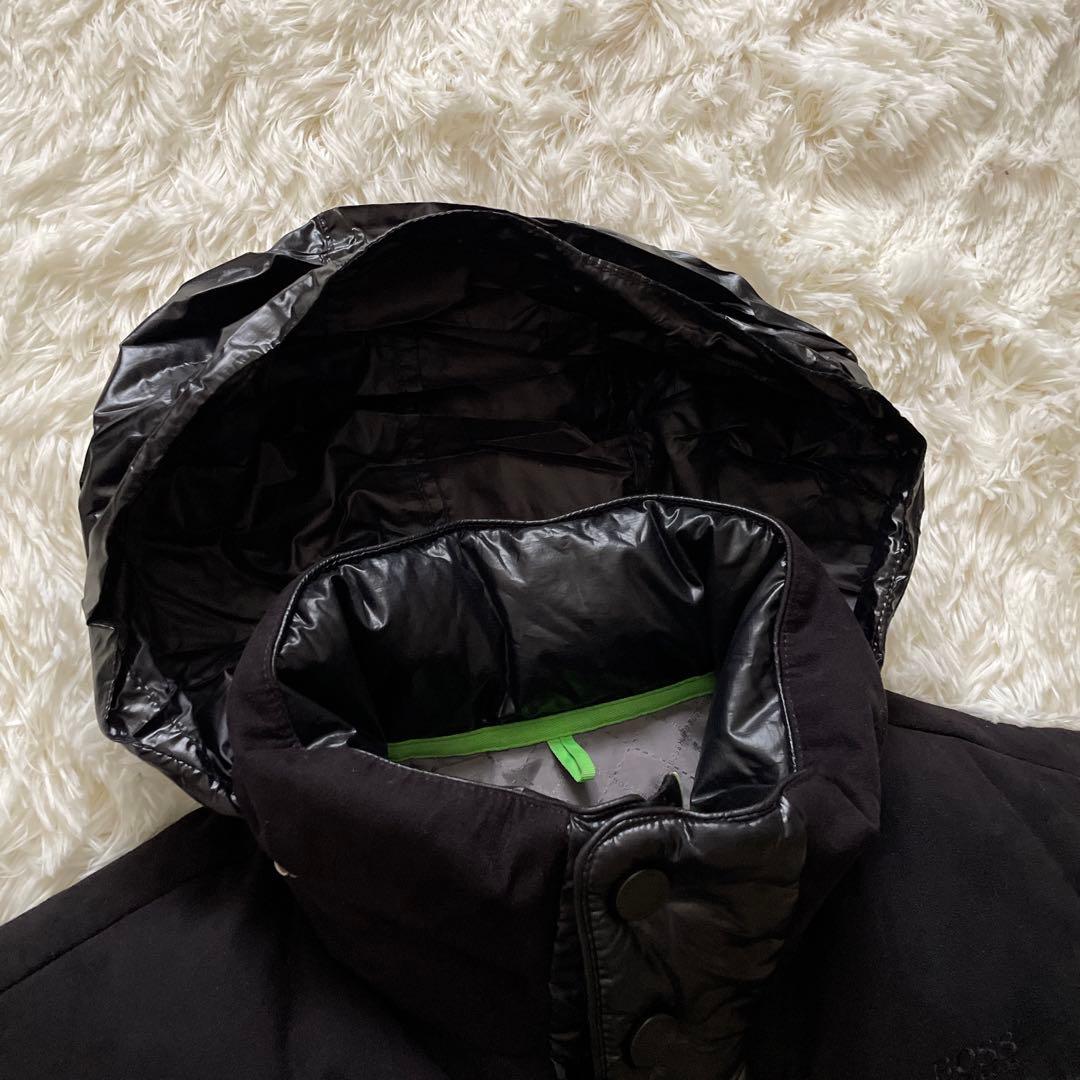 BOSS HUGO BOSS ダウンベスト　スエード　切り替え　2way フード