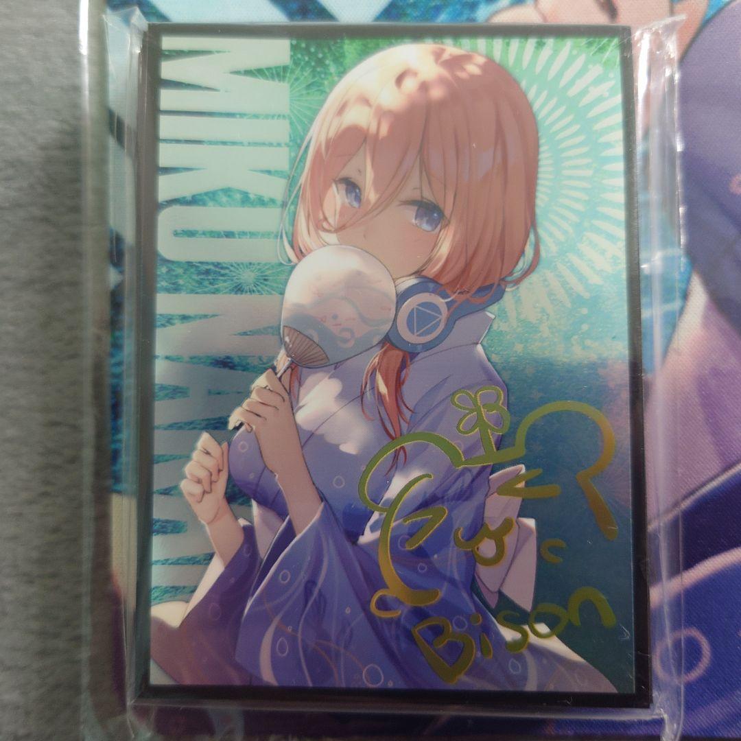 α1 五等分の花嫁 花火&浴衣&うちわ 中野三玖 スリーブ&プレイマット