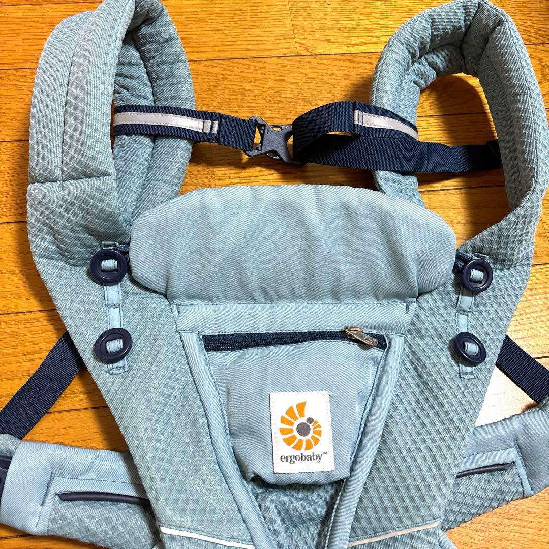 ●おまけ付き●説明書付き★エルゴベビー 抱っこ紐 OMNI Breeze 水色