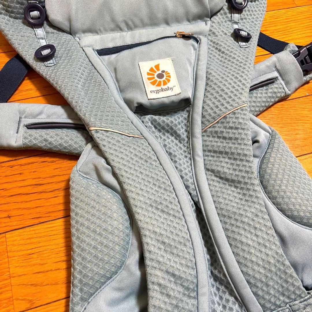 ●おまけ付き●説明書付き★エルゴベビー 抱っこ紐 OMNI Breeze 水色