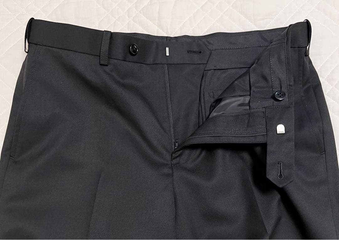 新品 タグ付き モダリトルノ ツーパンツ スーツ ブラック 無地 ビジネス 就活