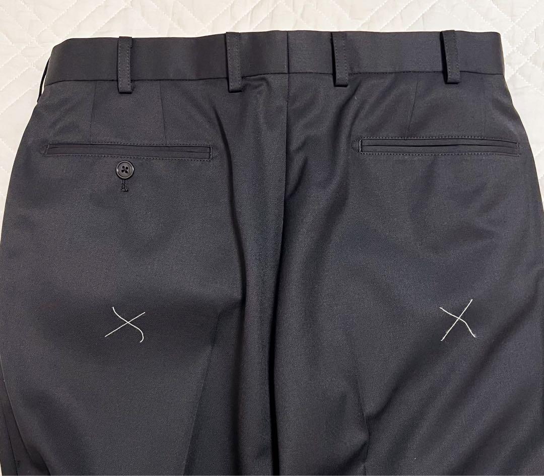 新品 タグ付き モダリトルノ ツーパンツ スーツ ブラック 無地 ビジネス 就活