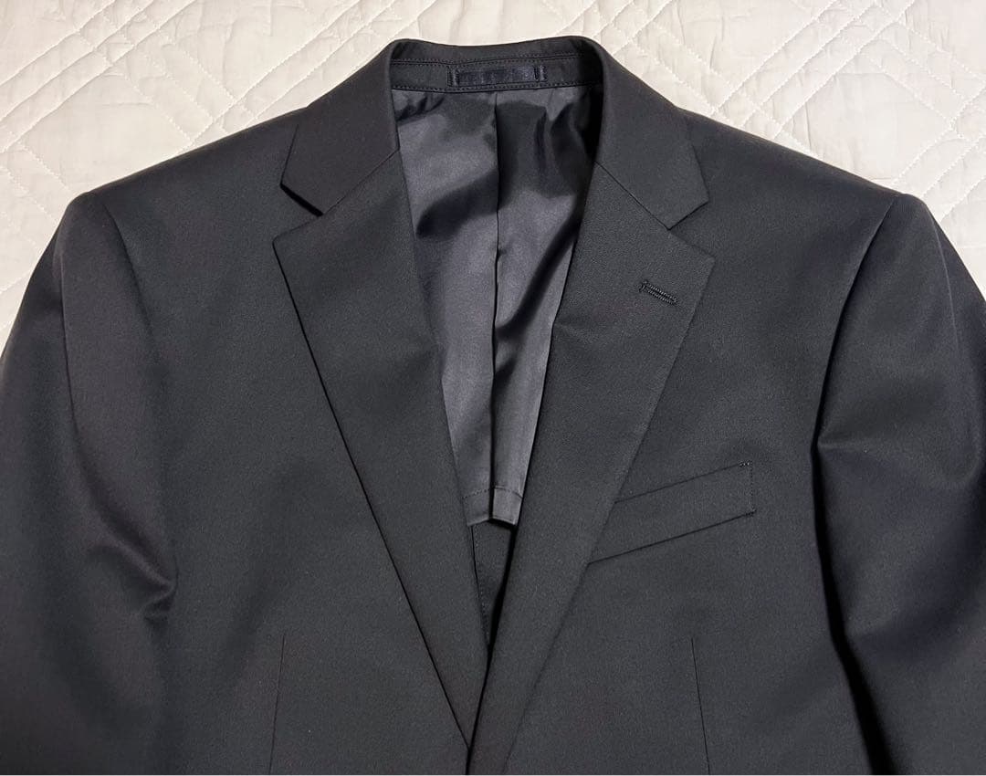 新品 タグ付き モダリトルノ ツーパンツ スーツ ブラック 無地 ビジネス 就活