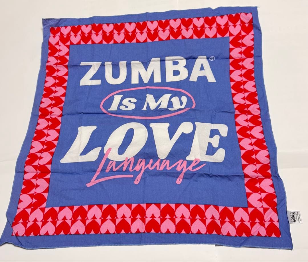 【正規品】ZUMBA バレンタイン パンツ Tシャツ　バンダナ★ピンク色USED