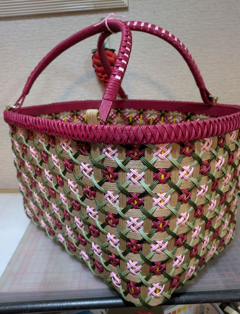 Mさま専用クラフトバンドかごバッグ特大size２個