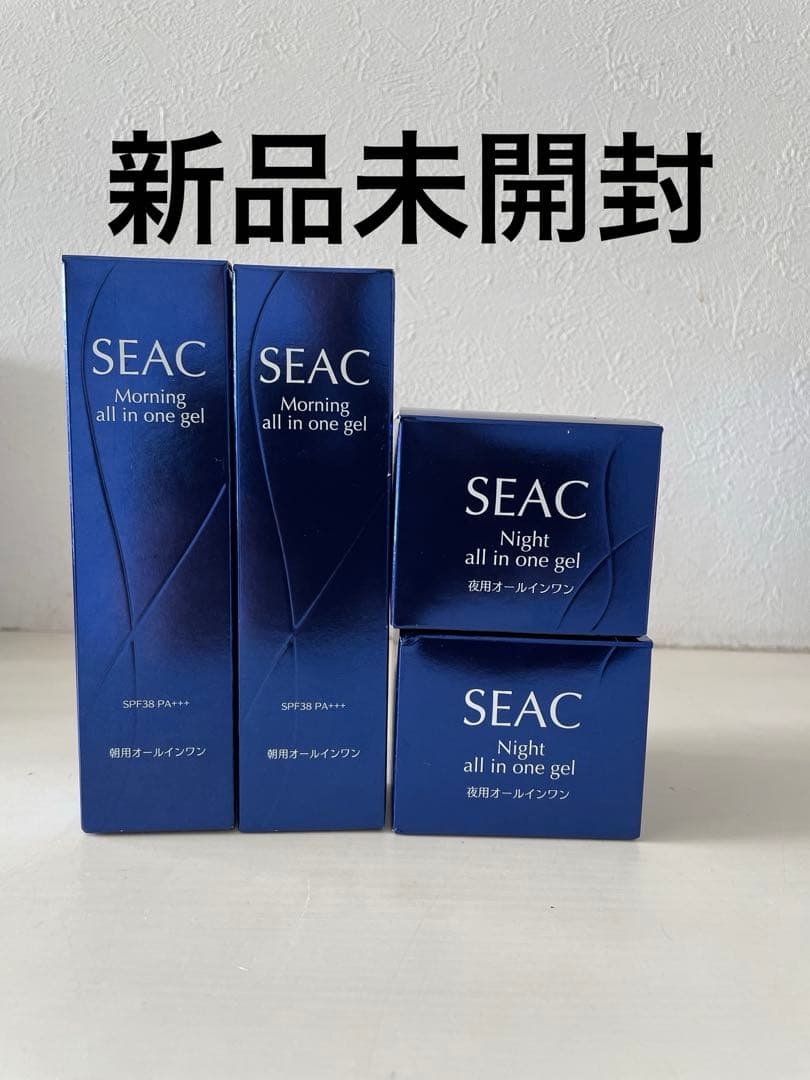 SEAC　オールインワン　夜用保湿ゲルクリーム　朝用美容ゲルクリーム50g