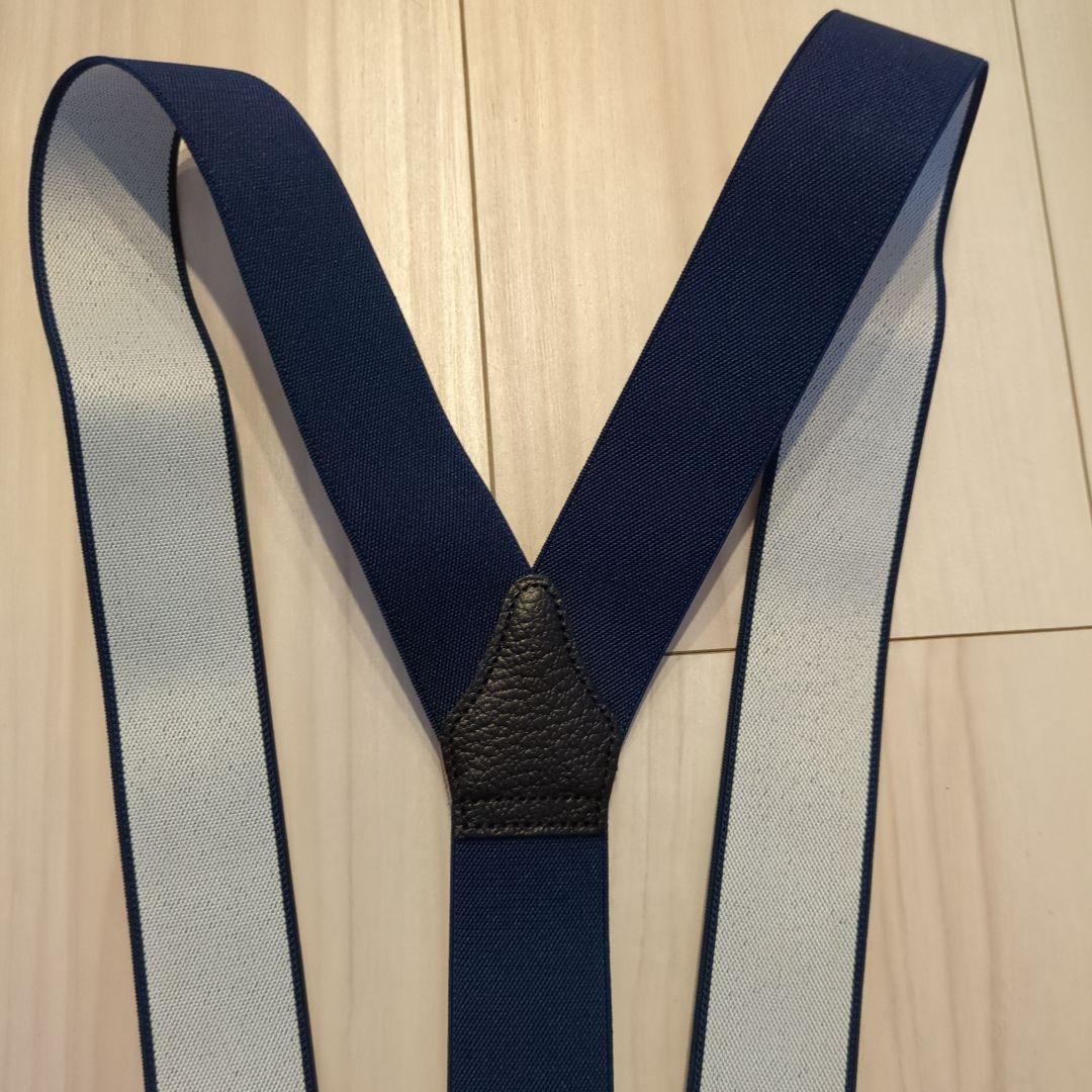  THURSTON アルバートサーストン サスペンダー ネイビー