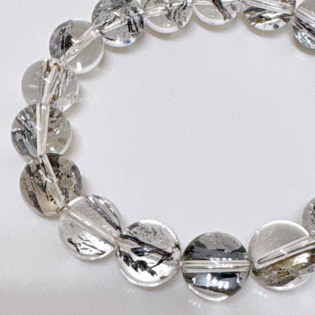 【手磨き】全超透明スティブナイトインクォーツ 10mmブレスレット全粒最高品質