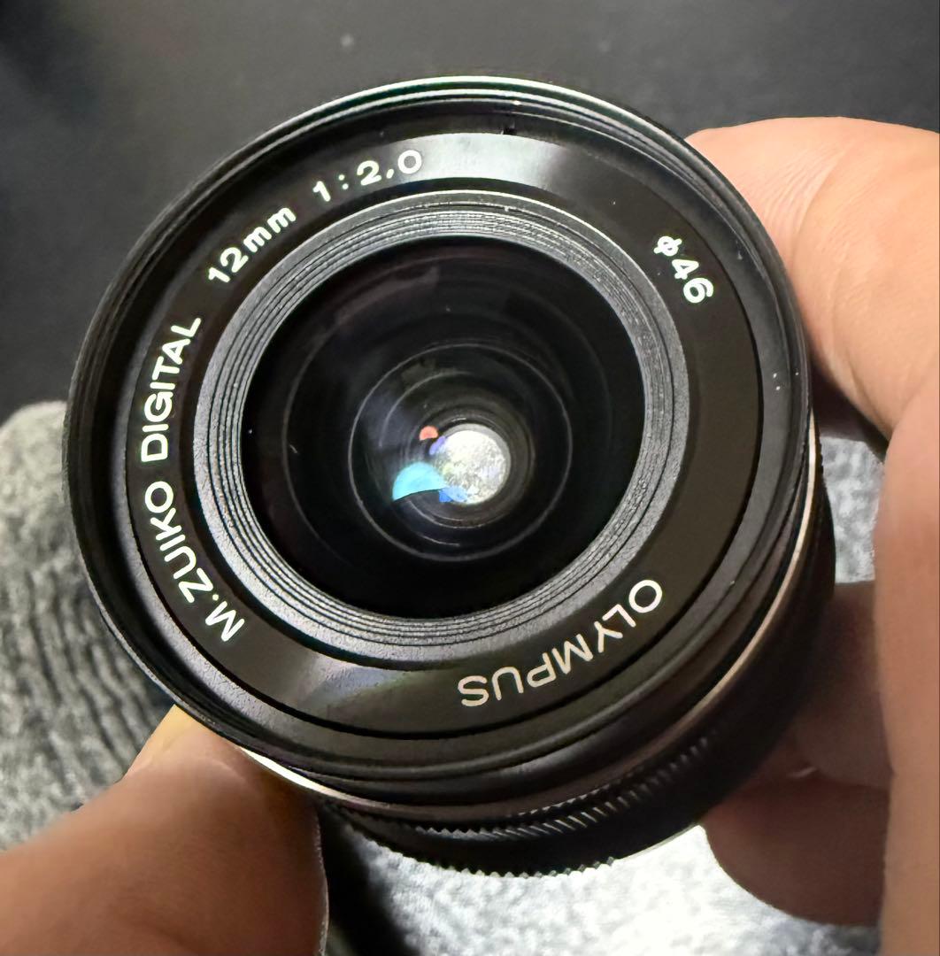 お値引き【美品】ZUIKO ED12mm f2.0 ブラック+純正フード