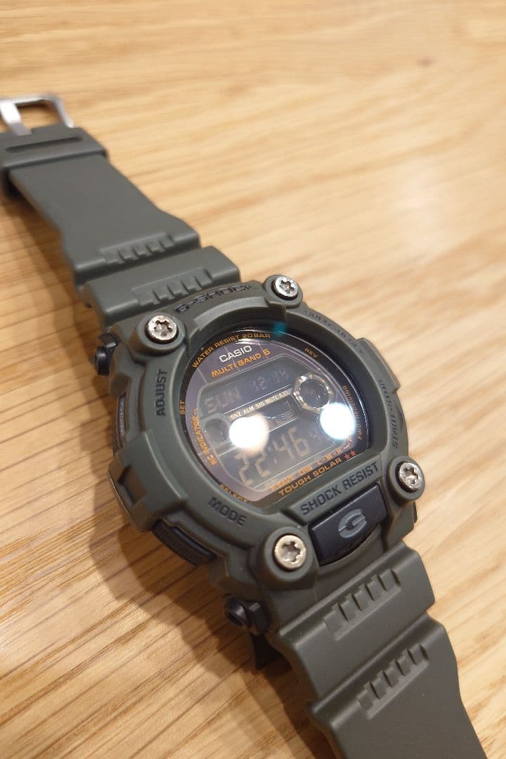 CASIO G-SHOCK ソーラー電波時計 GW-7900　アーミーグリーン