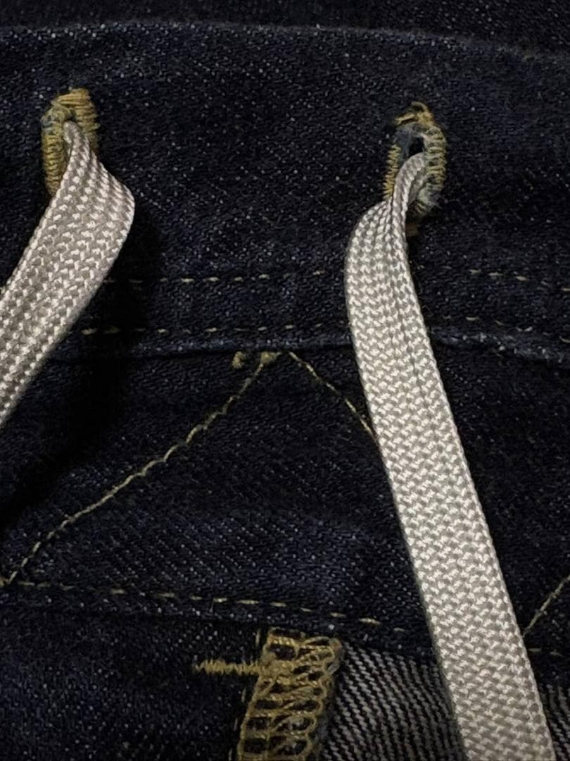 コムデギャルソン ガンリュウ EP-P005 サルエルデニムパンツ 濃紺 日本製