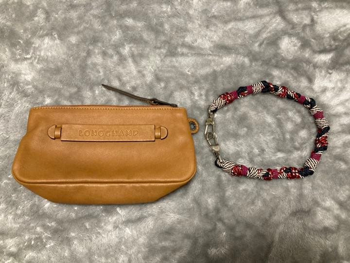 【未使用】LONGCHAMP 3D ポーチ クラッチバッグ & ストラップ