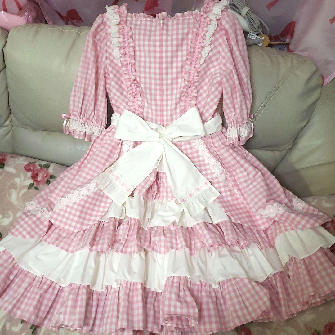 Angelic pretty/Heart Cafeワンピースset(ピンク)