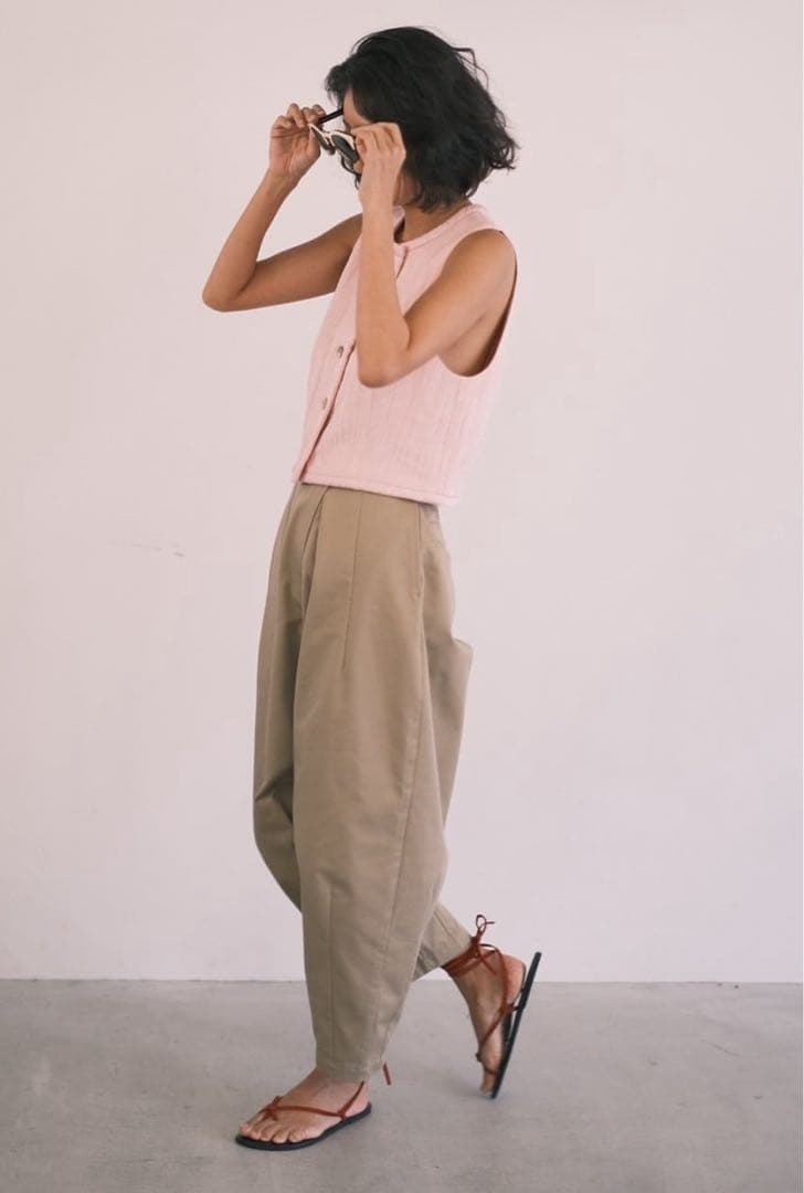 Nala ナラ cocoon chino チノパンMベージュ