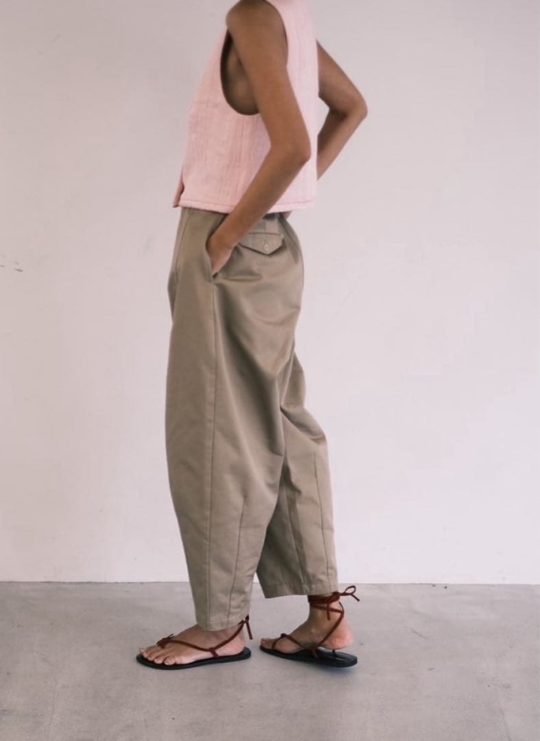 Nala ナラ cocoon chino チノパンMベージュ