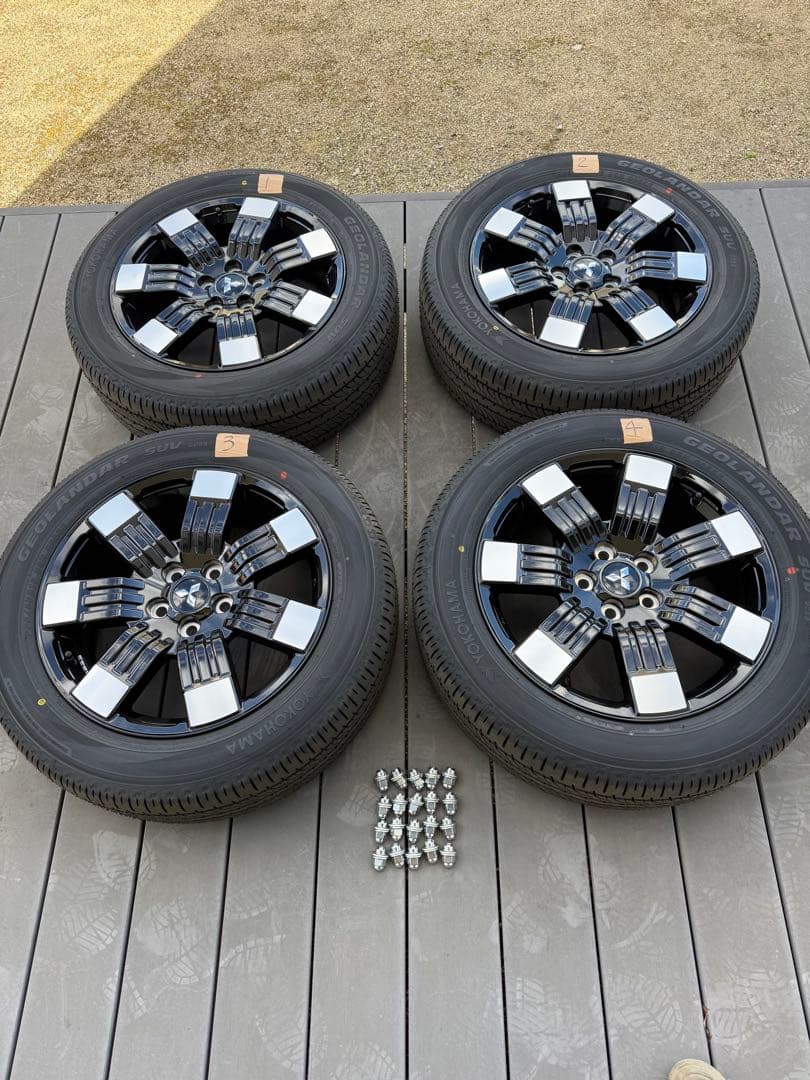 ①/4】2026式デリカd5 純正タイヤホイール4本セット新車外し グレードP