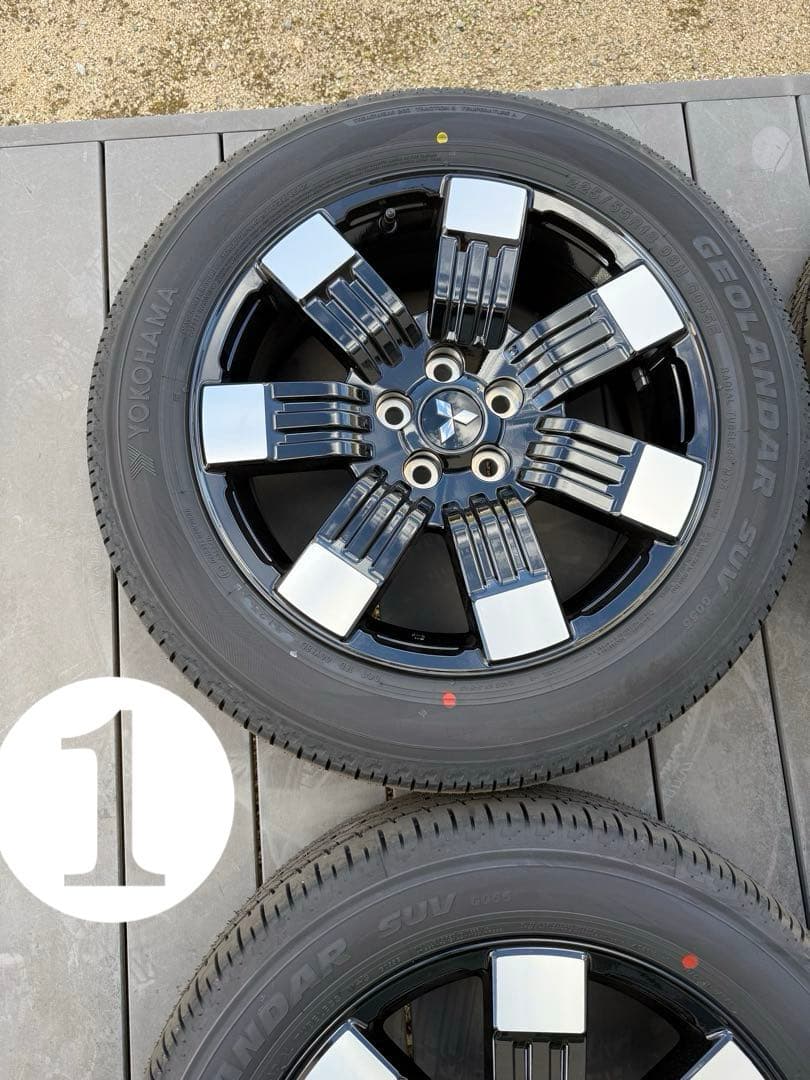 ①/4】2026式デリカd5 純正タイヤホイール4本セット新車外し グレードP