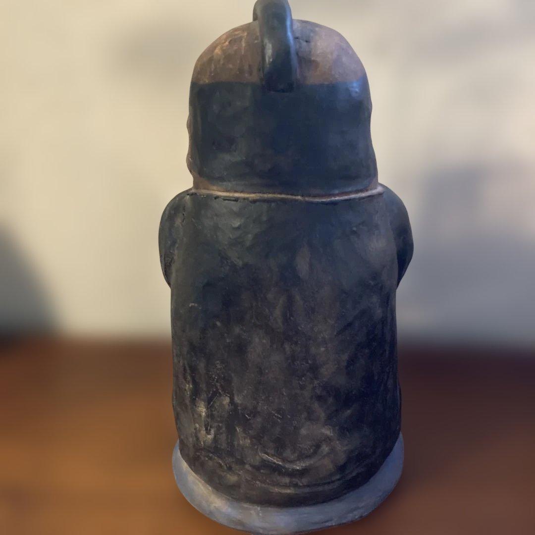 西郷どん似のジャンボ福助(当時物) ＆　可愛らしいミニ福助の2点セットです。