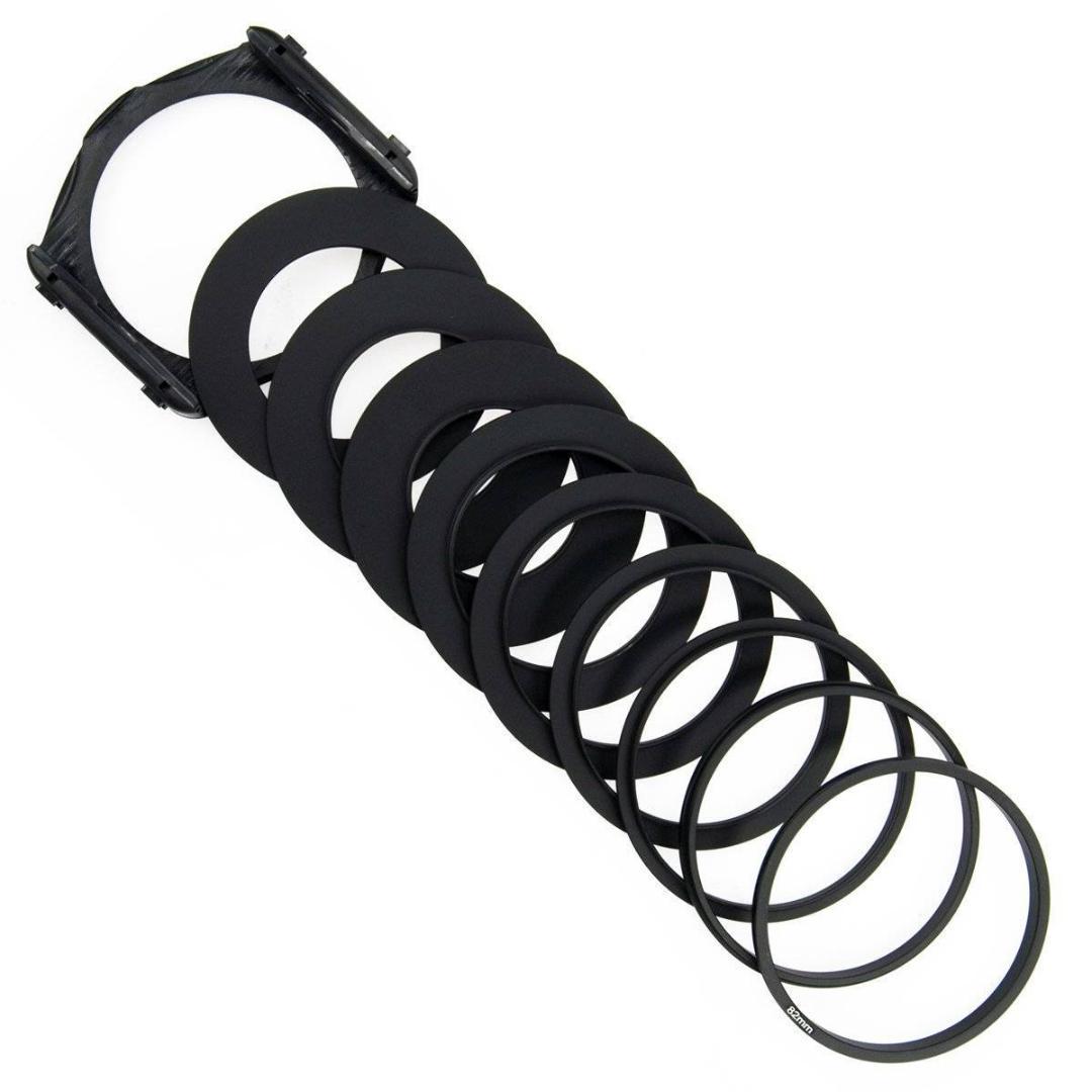 8枚入り角形フィルターセット + 9個のアダプターリング