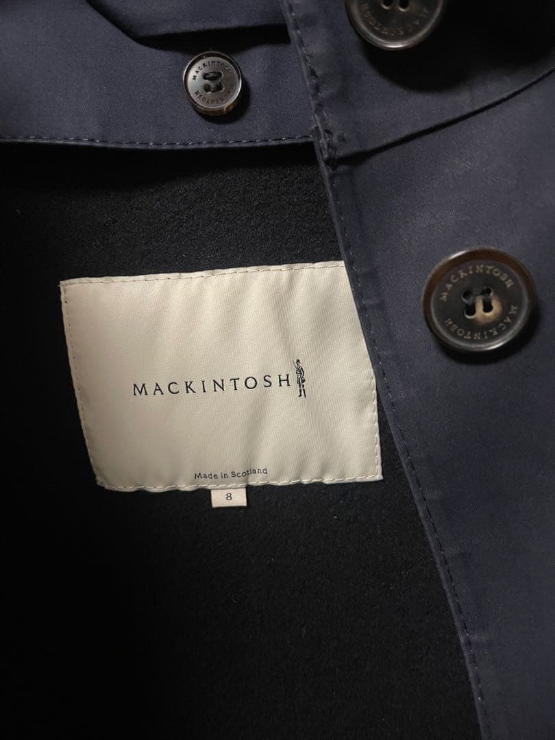 mackintosh ゴム引きコート　フード付き