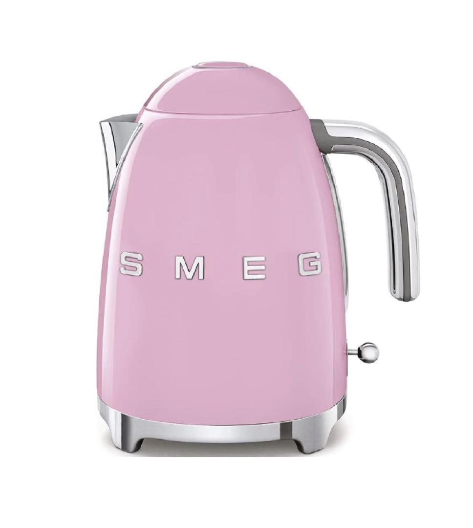 【新品未開封】SMEG スメッグ 電気ケトル (1.7L) (ピンク)