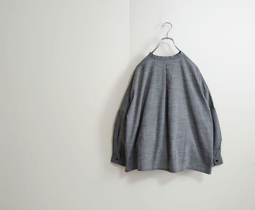 新品✨ナチュラルランドリー コードシャンブレー ランドスケープシャツ