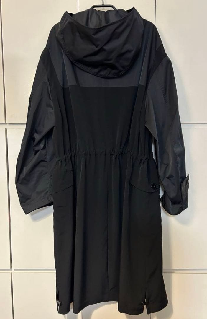 Ground Y （グラウンド ワイ） フード付きブラック ロングコート【美品】