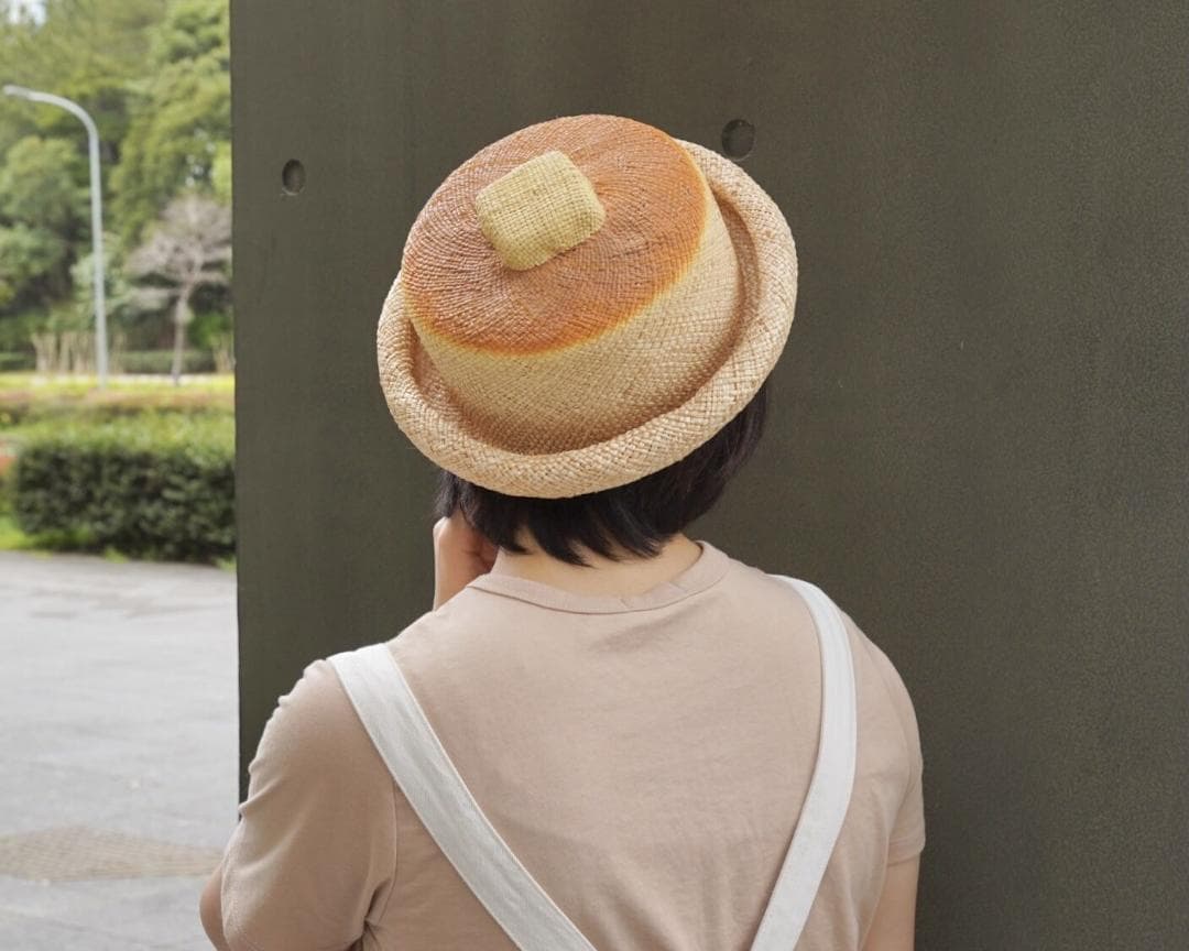 新品 kent bread hat 夏のホットケーキハット 麦わら帽子 パン