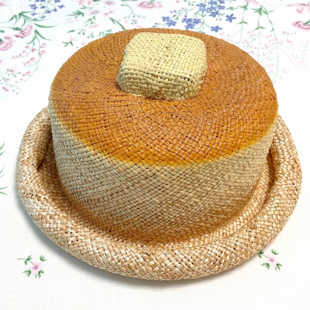 新品 kent bread hat 夏のホットケーキハット 麦わら帽子 パン