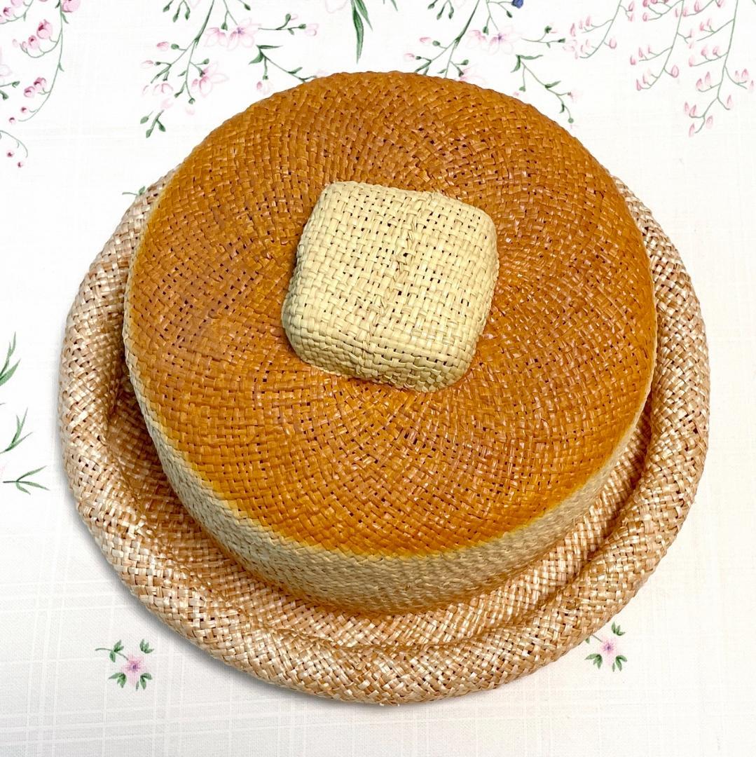 新品 kent bread hat 夏のホットケーキハット 麦わら帽子 パン