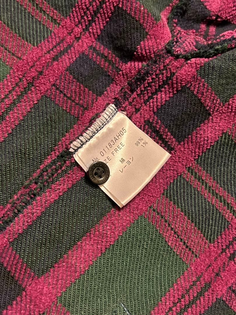 【希少】HYSTERIC GLAMOUR チェックジャケット パープル